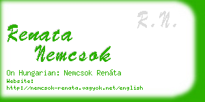 renata nemcsok business card